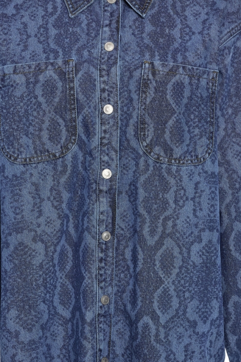 Noisy may nmalva snake denim shacket az351mb